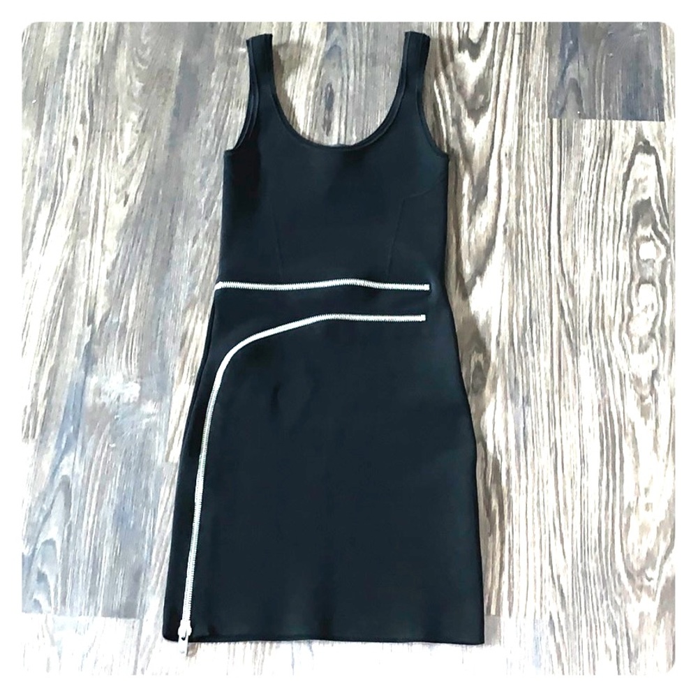 Alexander Wang Black Dress with Zippers